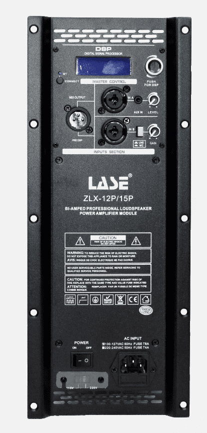 LASE Amplifier Intended For Electro Voice EV ZLX 112P/115P w/Bluetooth
