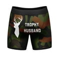 thumbnail image 2 of Mens Trophy Husband Boxer Briefs Funny Sarcastic Deer Hunting Novetly Underwear, 2 of 5
