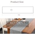 thumbnail image 2 of GFDYREE Decorative Hemstitch Linen Table Runner Farmhouse Style Tabletop Collection Handcrafted Table Runners for Everyday Dining Wedding Party Holiday Home Decor (14 x 72 Inches, Grey), 2 of 7
