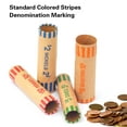 thumbnail image 6 of L LIKED 256 Assorted Preformed Coin Wrappers Rolls - Quarters, Pennies, Nickels and Dimes (256 Assorted), 6 of 6