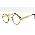 thumbnail image 6 of Sunglasses Men Hip Hop Shades Round Gold Metal Diamond Bling Clear, 6 of 7