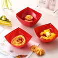 thumbnail image 5 of 50 Pcs Square Plastic Serving Bowls Disposable Snack Salad Bowl Small Party Candy Bar Containers Taco Bar Serving Dishes for Buffet Chips Fruit(8 oz,Red), 5 of 12