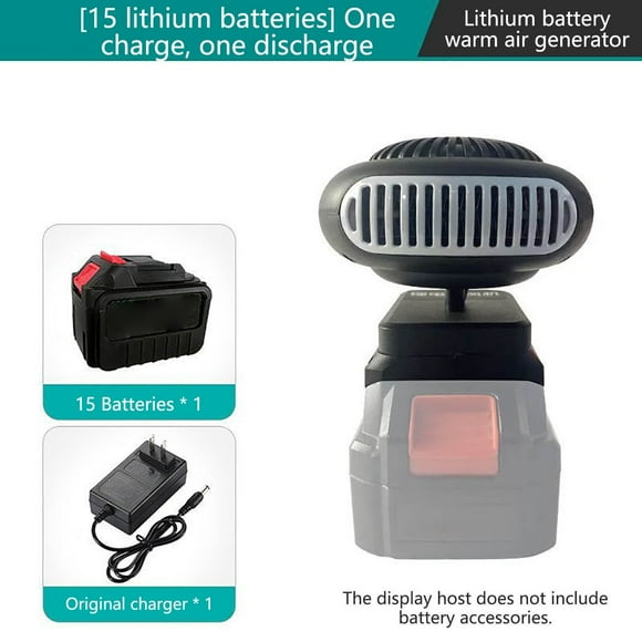 Shyuyusa Space Heater with One Battery One Charger UK Standard Portable Electric Warmer for Home Office and Indoor Heating