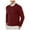 Red, variant on Sweaters for Men - Autumn Winter Smooth Comfortable Lightweight Drapey Soft Skin - Friendly Textured Slim Fit Round Neck Long Sleeve Sweater Jacket, Daily Casual Wear, Men's Clothing