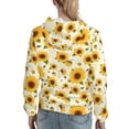 thumbnail image 7 of Salouo European-style Pattern Sunflower A Pattern Hoodie Sweatshirts for Women, Autumn Pullover Hoodie Workout Sweat Women's Long Sleeve Preppy Sweatshirts-Medium, 7 of 7