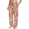 thumbnail image 3 of Mens Pajama Pants - Soft Sleep & Lounge Pants for Men, Shrimp No.9041 Cuteness Casual PJ Bottoms Pants with Pockets, 3 of 5