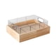 thumbnail image 2 of Bandeja de madera para servir, bandeja para desayuno, plato de madera, cesta de alambre multiusos, bandeja para servir alimentos para mostrador de, 2 of 9