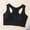 Black, variant on Women's Fashion Solid Color Wireless Sports Bra, Elastic Straps Front Closure Push up Athletic Top Daily Wear Blue M