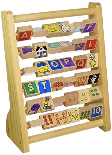 wooden letter abacus