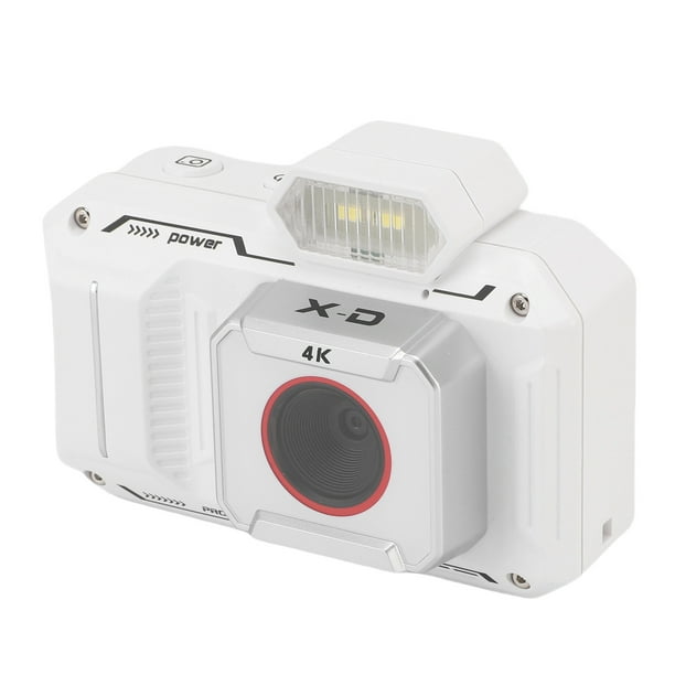Cámara Digital 4K 48MP Para Fotografia, CMOS sensores, Modo de Ráfaga de Doble Cámaras, LED Flash, Zoom Digital 18x, Pantalla HD de 2.88 Pulgadas, Grabar Momosos Informadores,