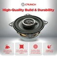thumbnail image 3 of Crunch 4 Inch Coaxial Speaker Set, Full-Range Audio Upgrade for Vehicle Stereo, 3 of 5