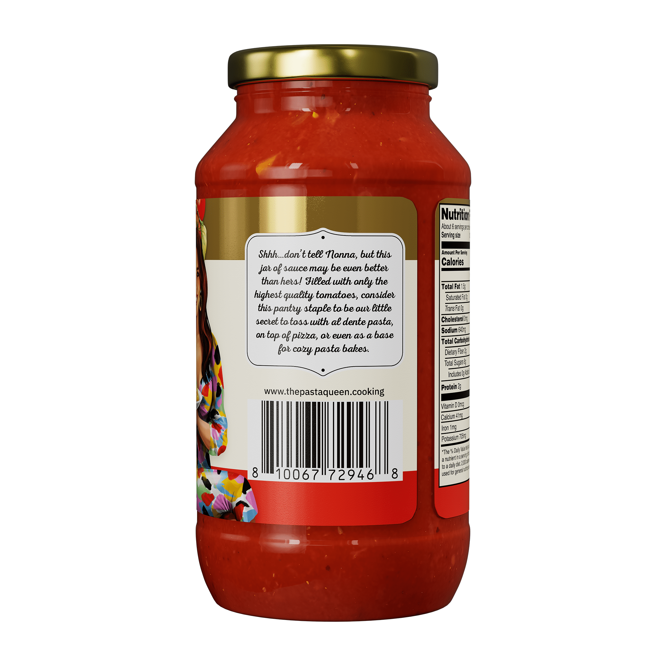 The Pasta Queen Marinara Sauce, 24 oz Jar