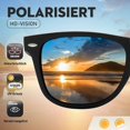 thumbnail image 4 of Sunglasses, men's and women's polarized rectangular sunglasses, 4 of 5