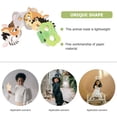 thumbnail image 4 of 12 piezas de mascarilla de animales máscaras para niños máscara animal encantadora mascarilla de papel favores de fiestas máscaras para niños, 4 of 7