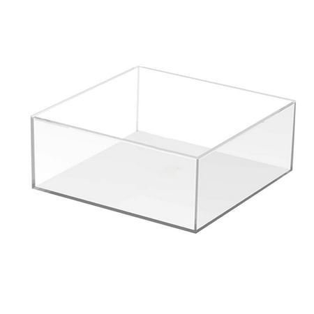 

Cake Display Stand Clear Acrylic Fillable Cake Display Board Square Centerpiece Organizer Container Acrylic Cake Box for Easter Cookie Gifts