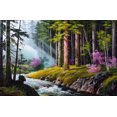 thumbnail image 1 of Forest River 5D Square Diamond Painting Kit, 1 of 5