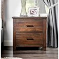 thumbnail image 3 of Furniture of America Table de Chevet à 2 Tiroirs Bell Transitional en Espresso, 3 of 5