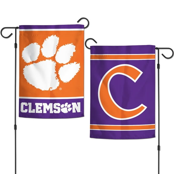 NCAA Clemson Tigers Name 12" x 18" Garden Flag