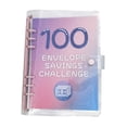 thumbnail image 1 of Carpeta de Desafíos para Ahorrar Dinero Libro de Presupuesto con Sobres Organizador de Efectivo Par Brillo rosa, 1 of 8