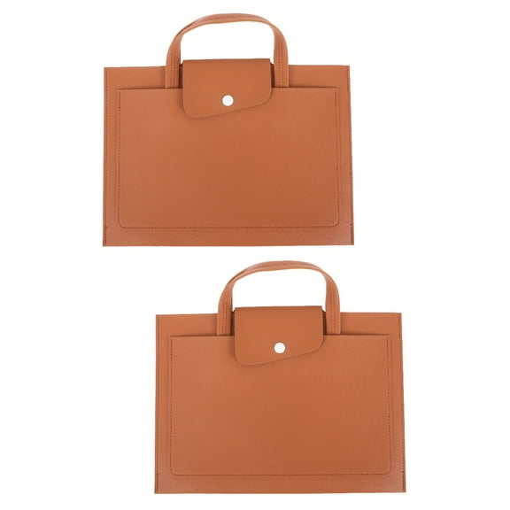 Ladies Laptop Bag Computer Storage Portable Work Leather Tablet Travel Men and Women 2 Count