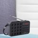 thumbnail image 5 of Radio portátil recargable, radio AM/FM con amplificador de auriculares. Negro, 5 of 7