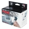 PhoneKleen Wet Wipes Cloth, 5 x 5, 18/Box
