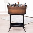 thumbnail image 4 of BREKX Aspen Model Large Antique Copper Metal Aspen Beverage Tub with Iron Stand 28-inch Height for Bar and Drinks, 4 of 7