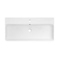 thumbnail image 3 of Carre 36 Ceramic Console Sink White Basin Chrome Legs, 3 of 10
