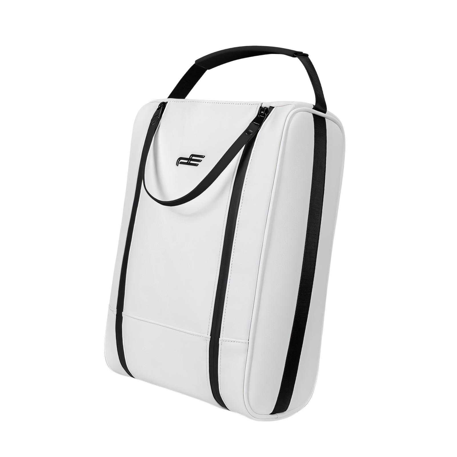 Golf Shoe Bag Zipper Organizer Tote PU Leather Waterproof Compact Storage for Travel Adults Gym Use