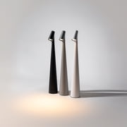 Ozarke Lumi Slim Rechargeable LED Desk Lamp, Portable Touch Table Lamp for Bedside Bedroom Decoration - Warm 3000K (White)
