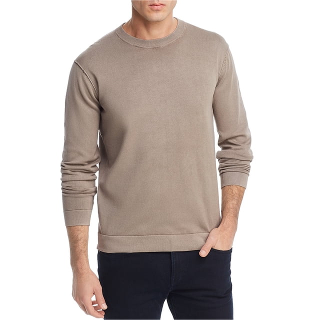 Oobe Brand Mens Crewneck Pullover Sweater, Brown, X-Large