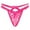 Hot Pink, variant on Women Sexy Tassel Mesh Briefs Hollow Out Panties Crochet Lace Up Panty Thongs G String Lingerie Underwear Womens Lace Panties Bikini