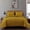 Mustard, variant on Chezmoi Collection Liam 7-Piece Mustard Yellow Bed in a Bag Queen Comforter Set with Sheets Medallion Embossed Bedding Set