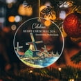 thumbnail image 3 of Customized Name Text Amsterdam Netherlands Xmas Ornaments, Windmill Netherlands Christmas Ornament 2025, Personalized Amsterdam Netherlands Travel Memories Ornaments Gift, Windmill Amsterdam Ornament, 3 of 5