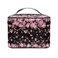 thumbnail image 4 of HELLHERO Effortless Organization Double Zipper Cosmetic Bag Cosmetic Bags Carry-on Travel Essentials Cherry Blossom, 4 of 6