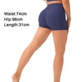 thumbnail image 2 of Rawiri Pantalones cortos deportivos para mujer, cintura alta, textura de burbuja, pantalones cortos ajustados para levantar glúteos y fitness, 2 of 5
