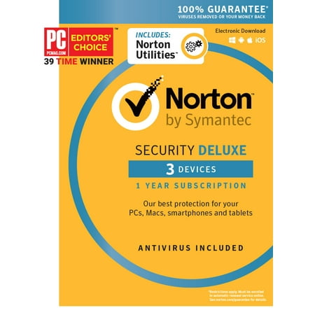 Norton Security Deluxe - 3 Device & Norton Utilities 3 (Best Total Security For Pc)