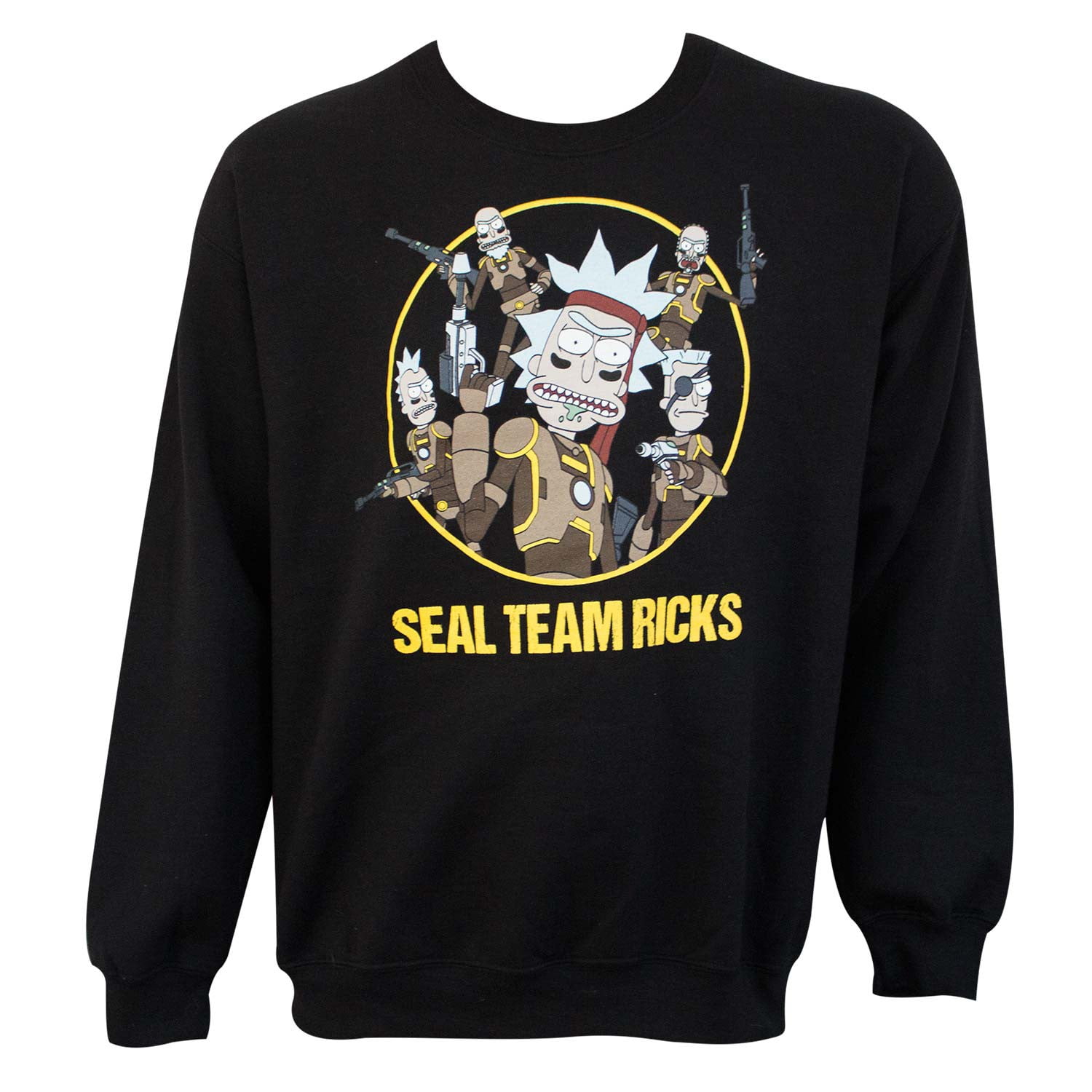 Rick And Morty Men's Black Seal Team Sweatshirt-2XLarge - Walmart.com