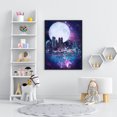 thumbnail image 5 of Cuadros Decorativos 5D DIY Luna completo redondo taladro diamante pintura artesanía imagen hogar pared decoración JShteea Nuevos Originales, 5 of 5