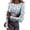 Light Blue, variant on CIENVNSTG Tops for Women Long Sleeve Crewneck Ribbed Knit Going Out Tops Trendy Slim Fit Outfits Retro Floral Stretch Basic Tees Pink S