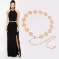 thumbnail image 2 of Waist Chain Waist Belt Body Chains Metal Hollow Out Chain Belt, 2 of 4
