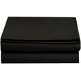 thumbnail image 1 of Mocassi 1500 Thread Count Pack of 4 Flat Sheet,King, Black, 1 of 3