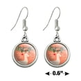 thumbnail image 4 of Christmas Deer Merry Bright Joy Peace Love Novelty Dangling Drop Charm Earrings, 4 of 5