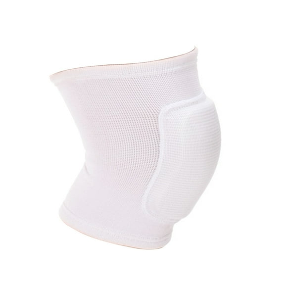 1Pc Knee Pad Comfortable Fit Breathable Collision Avoidance Anti-slip High Elasticity Knee Protection Sponge Sports Protective Gear Knee Pad Fitness Use-White