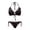 Red Paw Print Pattern, variant on Uourmeti Playful Ladybug & Floral Print Halter Bikini Set - Cute Two-Piece Triangle Swimsuit with Tie Sides for Summer Beach & Pool Vacations