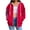 Hot Pink, variant on Zip Up Hoodie for Womens Pullover Fashion Plus Size Stripe Pockets Zipper Long Sleeved Regular Top Hooded Sweatshirts Coat Outwear