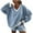 Light Blue, variant on Bovxnpu Summer Casual Outfits For Women, Oversized Lounge Sets 2 Piece Outfits Sweatsuit, Casual Striped Suit Long-sleeved V-neck Loose Top Sports Shorts Suit S
