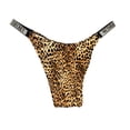 thumbnail image 2 of Victoria's Secret Victoria's Secret Shine Logo Strap Brazilian Swim Bottom Leopard Tiger Print Size X-Large NWT, 2 of 2