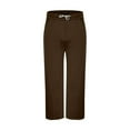 thumbnail image 7 of Men's Wide Leg Loose Sweatpants Open Bottom Drawstring Workout Gym Baggy Pants Coffee S, 7 of 7