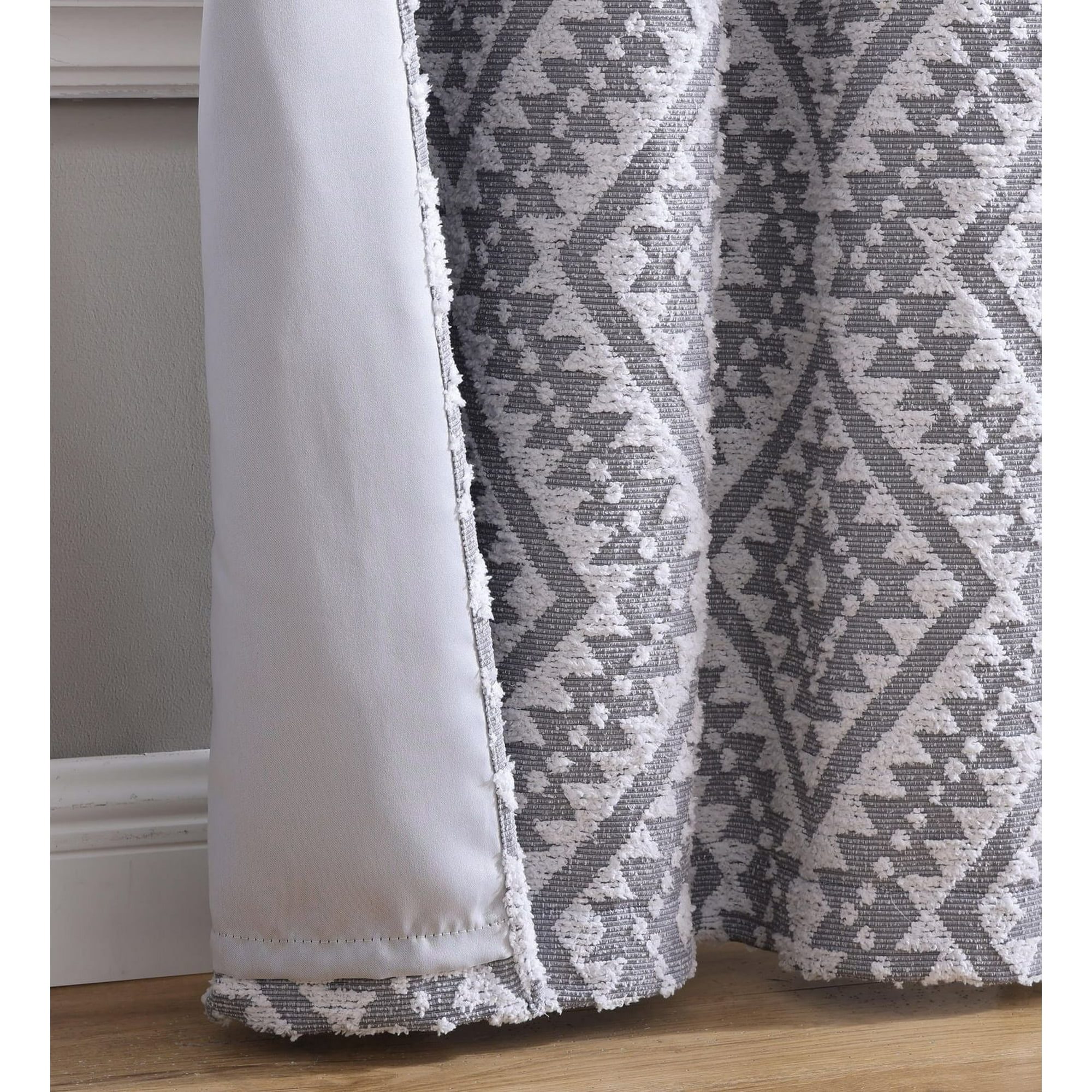 Jacquard Clip Blackout Rod Pocket Single Window Panel Jacquard Clip Blackout Rod Pocket Single Window Panel